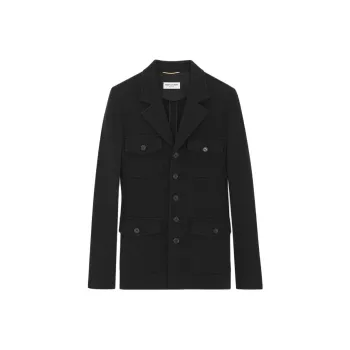 SAINT LAURENT Saharienne Long Sleeved Jacket