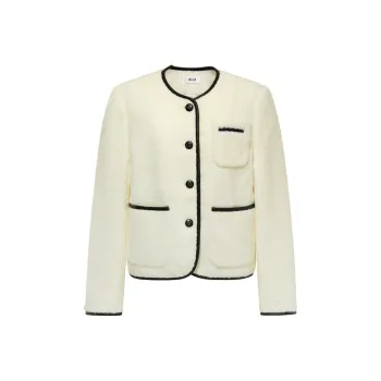 D'zzit Cropped Coat Women's Ecru