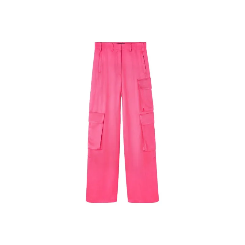 VERSACE High Waisted Wide Leg Cargo Pants-0