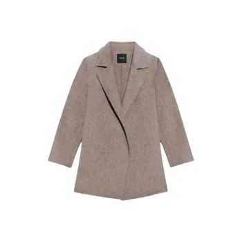 THEORY Coats Women's Mist Gray Brown