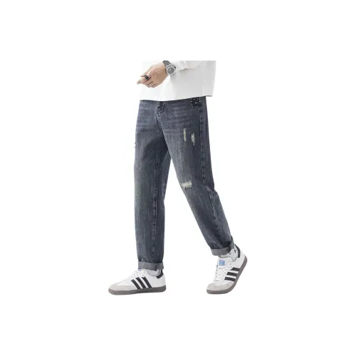 Fingercroxx Jeans Unisex Blue
