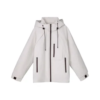 Fstudio Fall And Winter Korean Elegance Cropped Down Jacket Women's Beige