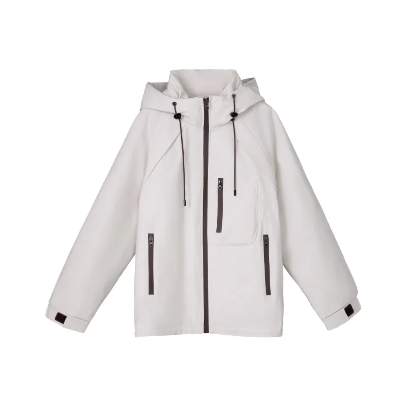 Fstudio Fall And Winter Korean Elegance Cropped Down Jacket Women's Beige-0