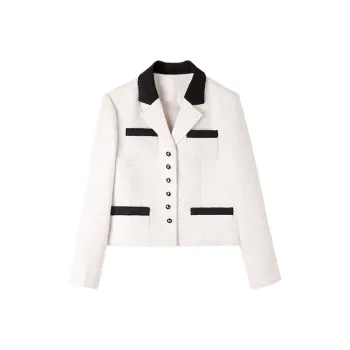 HIPPIEMISS Cropped Coats Women's Ecru