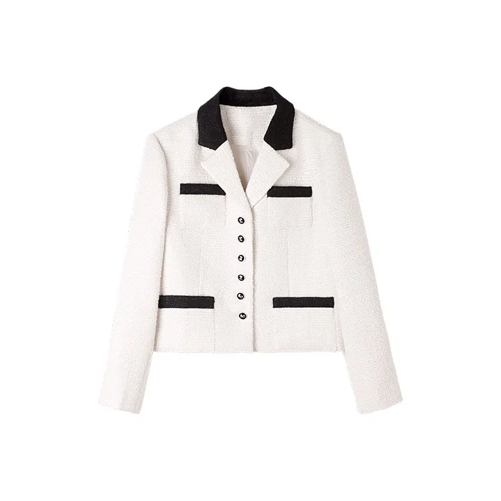 HIPPIEMISS Cropped Coats Women's Ecru-0