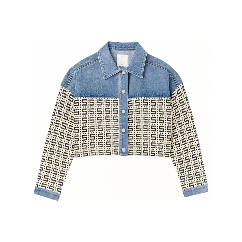 Sandro Denim Jackets Women's Blue-0