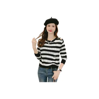 X MOOM Knitwear Women's Black White