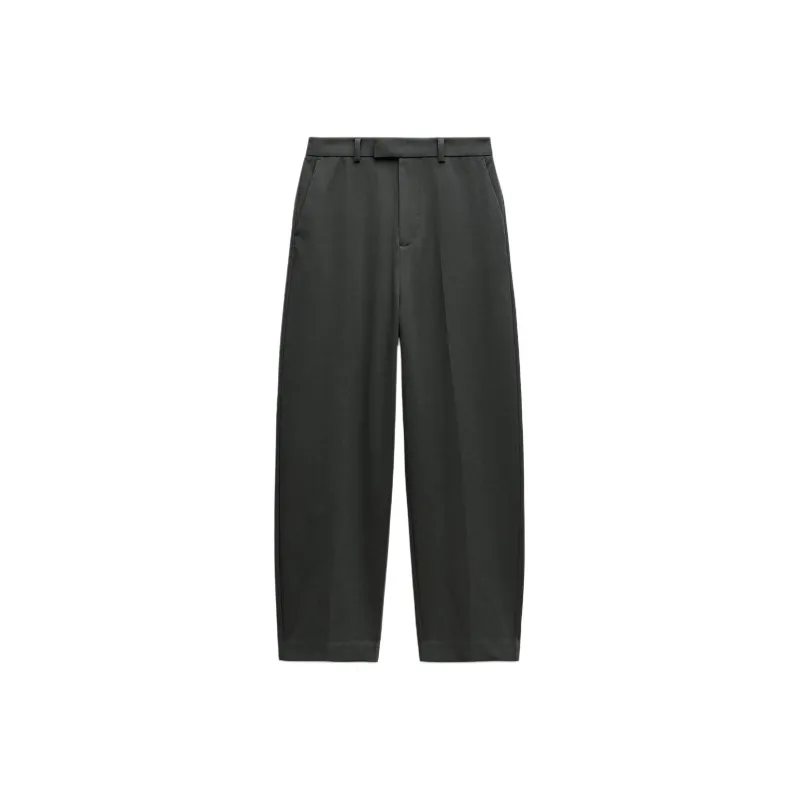 ZARA ZW Series Casual Pants Women's Dark Green-0