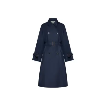 WEEKEND MaxMara Trench Coat Women's Marine Blue