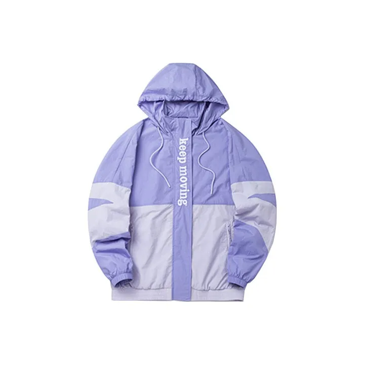 ANTA Life Collection Cropped Coats Women's Sky Feather Blue-0