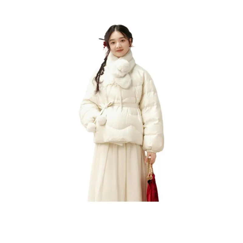 ZIHAN Down Jacket Women's Beige Gold-0