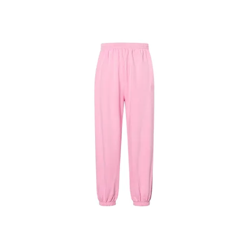 Balenciaga FW22 Sports Sweatpants Loose Fit Style Women's Pink