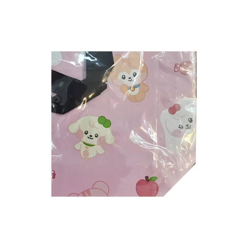 LINE FRIENDS Polyester Tote Bag, Shopping Bag, Shoulder Bag, Handbag Mini Unisex Pink-1