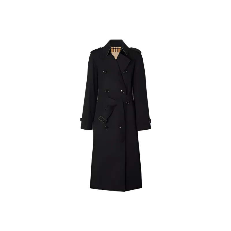 Burberry Double-breasted Gabardine Trench Coat-0