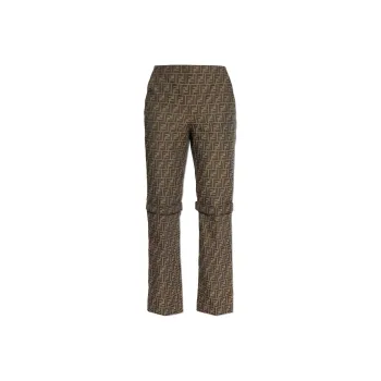 FENDI Ff Motif Straight Leg Trousers