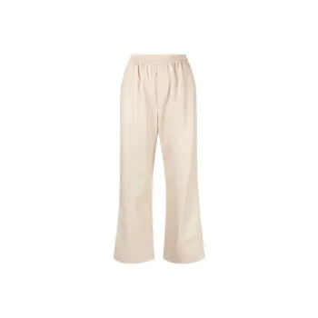 NANUSHKA Faux leather Cropped Trousers