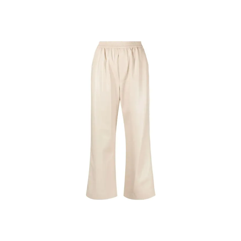 NANUSHKA Faux leather Cropped Trousers-0