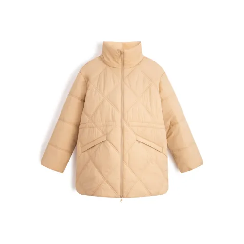 calvin MOB KLEIN Puffer Jacket Women's Ivory Yellow