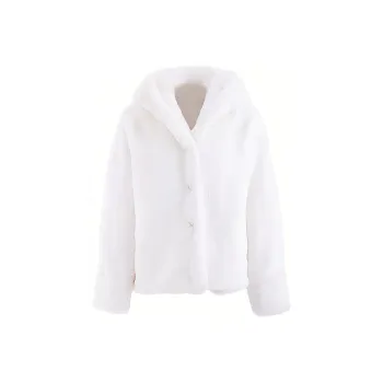Blovelan Velvet feel Coat Women's Milk White