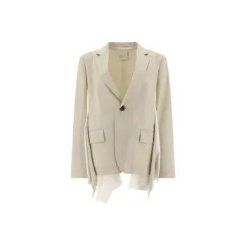 Sacai Suiting Poplin Jacket 'Ecru'