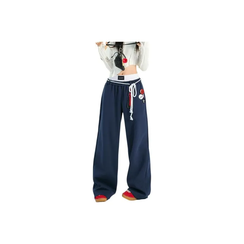 YINLEI Casual Pants Women's Navy Blue-0