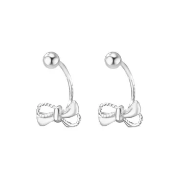 KOOGIS S 999 Fine Silver Stud Earrings Women's
