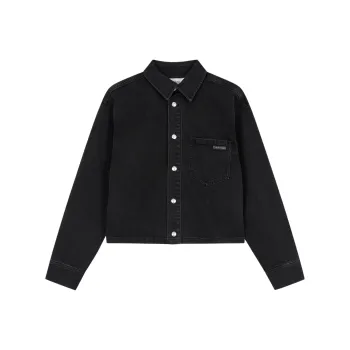 CALVIN KLEIN Denim Jacket Women's Black