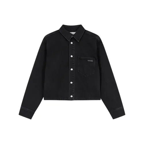 CALVIN KLEIN Denim Jacket Women's Black