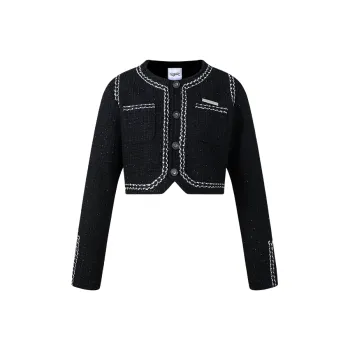 FRLMK Cropped Coats Women's Black