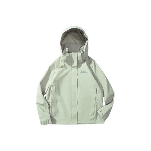 Jack Wolfskin KARANA Outdoor Hiking Waterproof, Windproof, And Water Repellent Windbreaker Jacket Women's