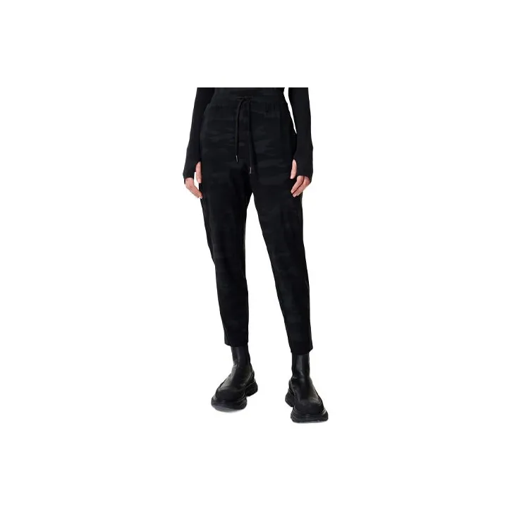 Sweaty Betty Casual Pants Women's Pure Black Camouflage Print-0