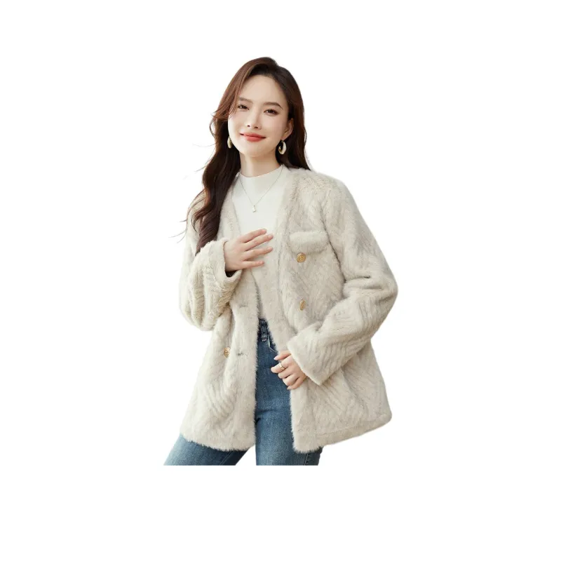 CARBAMMI Coats Women's White-0