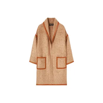 Loro Piana Velvet feel Coat Women's Brown