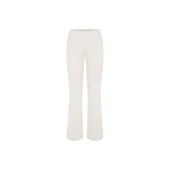 SKIMS COTTON RIB PICOT STRAIGHT LEG PANT Casual Pants Women's MARBLE/Marble