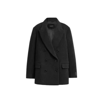 COACH Coats Women's Charcoal Gray
