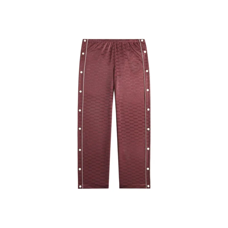 KITH Florin Monogram Tearaway Casual Pants Women's Burgundy-0