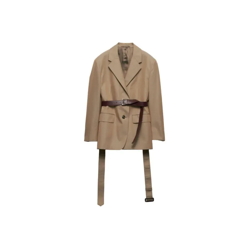 PRADA Single breasted Twill Blazer-0