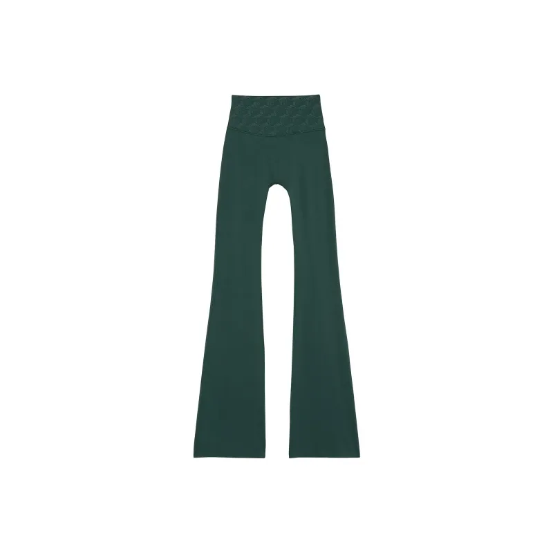 Victoria's Secret PINK Relay Compression Flare Leggings/Deep Forest Casual Pants Women's Deep Forest-0