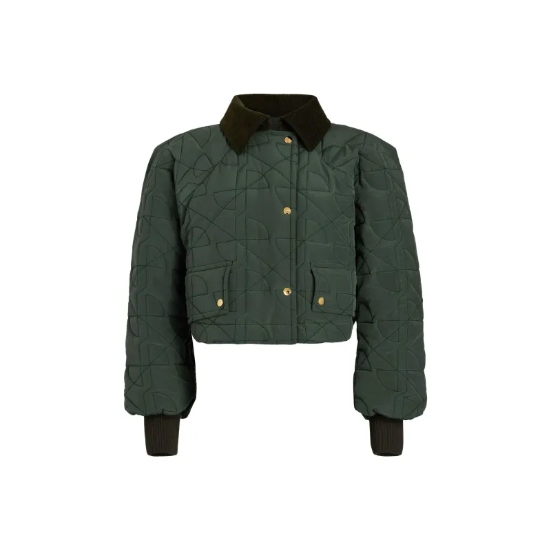 Patou Cropped Quilted Bomber Jacket-0