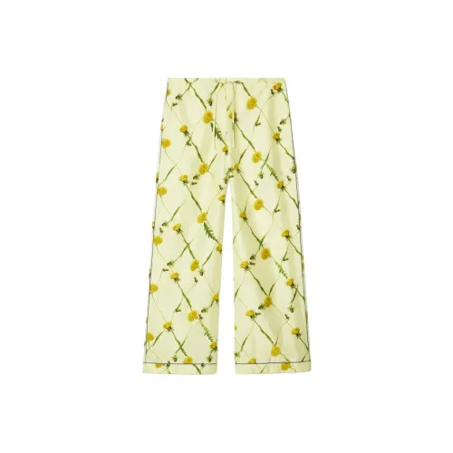 Burberry Dandelion print Silk satin Trousers