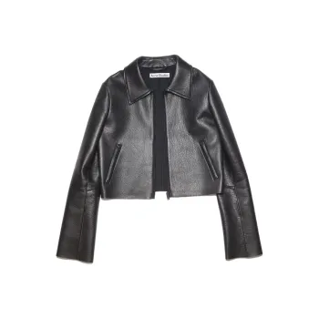 Acne Studios Leather Jackets Women's Black
