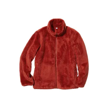 UNIQLO Velvet feel Coat Women's Coral Red
