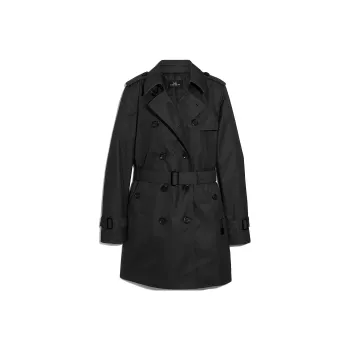 COACH Trench Coat Women's Black