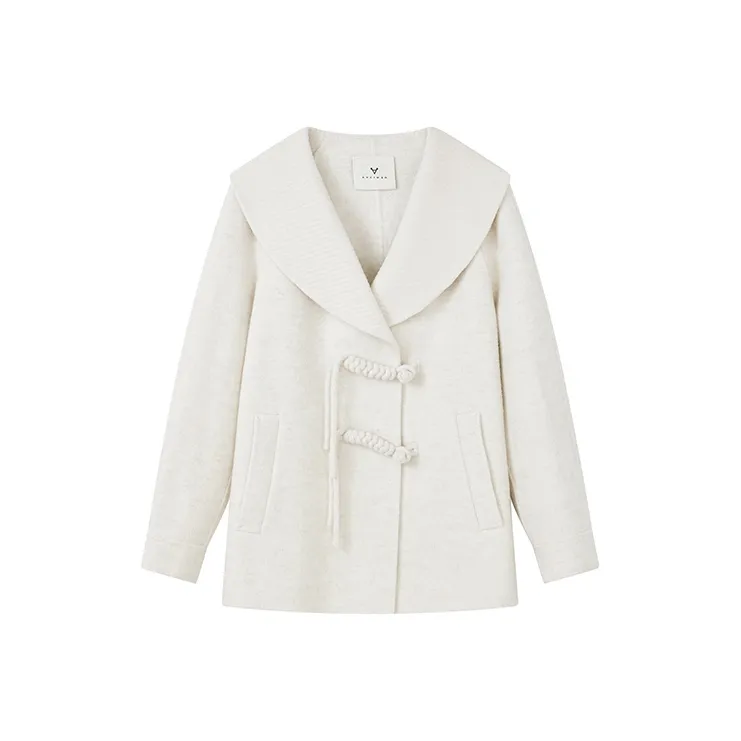 Yu Qianwen Coats Women's Beige-0