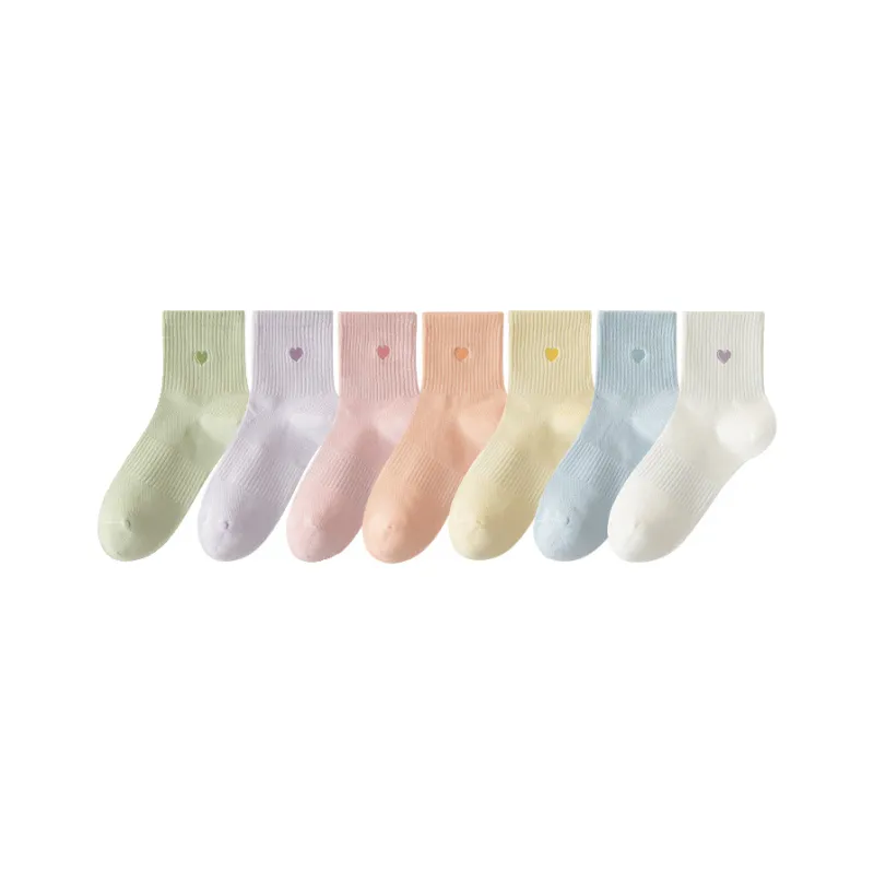 Cotton Gene Mid Calf Socks Women's 7 Pack-8
