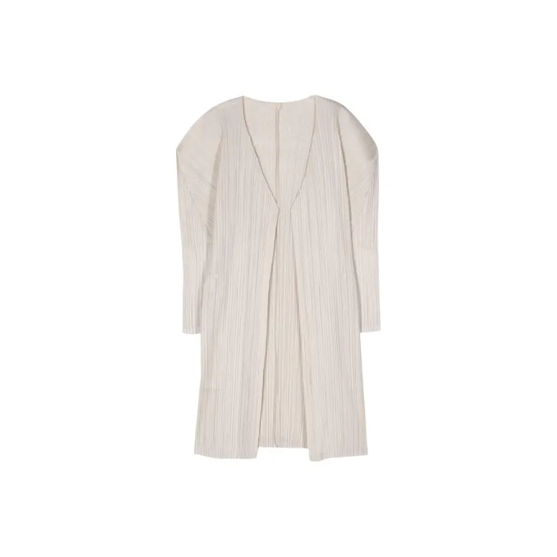 PLEATS PLEASE ISSEY MIYAKE February Single-breasted Coat-0