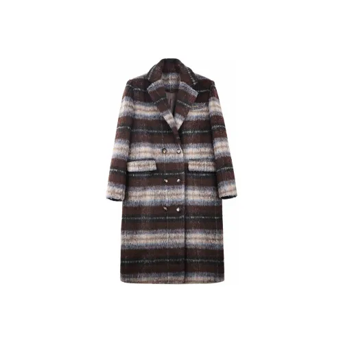 SAPIC OFFICIAL Coats Women's Chestnut