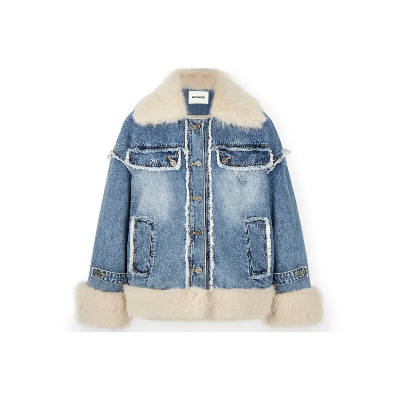 NOTAWEAR Denim Jacket Women's Belgian Blue-0