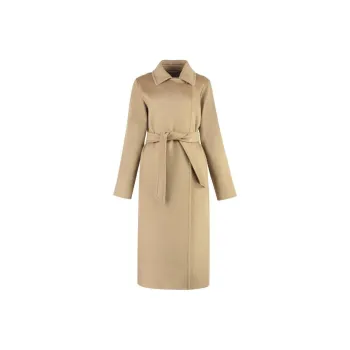 MaxMara Manuela Belted Long-Sleeved Coat