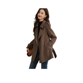 Mo Han Yi Mei Coats Women's Star Copper Coffee